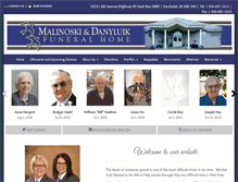 Tablet Screenshot of md-funeralhome.ca